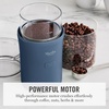 image:imageMarthaStewart ElectricCoffee amp Spice GrinderDual 25oz RemovableBowls StorageLidsStainless Steel BladesOne Touch Pulse Control2in1CompactBeans amp Spices Herbsamp Nuts Linen CreamIndigo Blue
